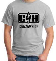 Gunz for Hire Logo T-Shirt Crew Neck Short Sleeve Men Women Tee DJ Merchandise Ardamus.com