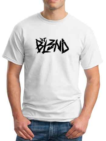 BL3ND Logo T-Shirt Crew Neck Short Sleeve Men Women Tee DJ Merchandise Ardamus.com