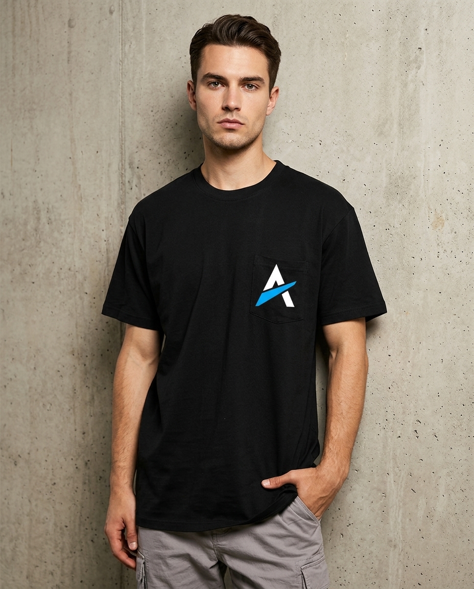 Andrew Rayel A Logo T-Shirt, Logo Printed, Merchandise, Fanshop, Short Sleeve, 100% Cotton, Casual Clothes Andrew Rayel A Logo T-Shirt Man